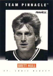 1991-92 Team Pinnacle B-12 Brett Hull (front)